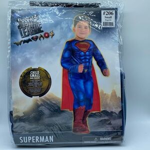 DC Justice League Child 2 Piece Superman Halloween Costume Size Small 4-6